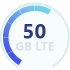 50 غيغابايت LTE